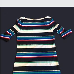 Ralph Lauren Women’s Striped 3/4 Sleeve Top Size S